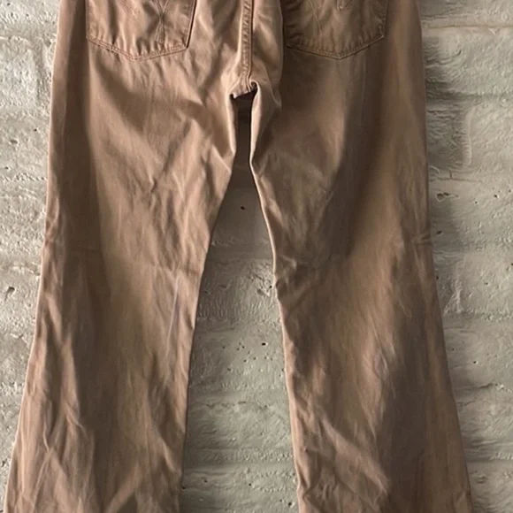 Citizens of Humanity “Ingrid” khaki low rise flare jeans - Picture 3 of 4